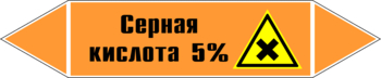 Маркировка трубопровода "серная кислота 5%" (k23, пленка, 358х74 мм)" - Маркировка трубопроводов - Маркировки трубопроводов "КИСЛОТА" - . Магазин Znakstend.ru